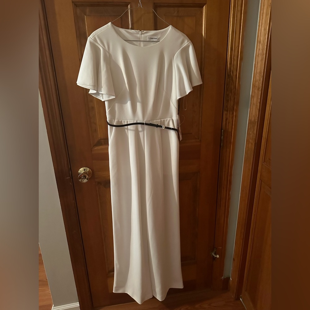 Calvin Klein White Jumpsuit